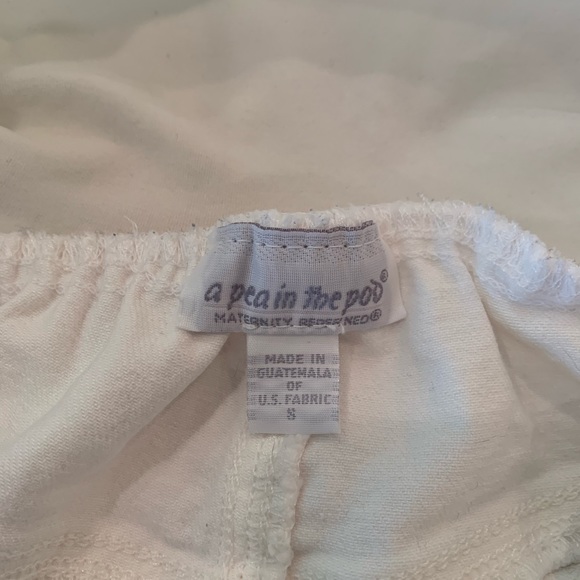 A pea in the pod white jean skirt maternity - Picture 2 of 3